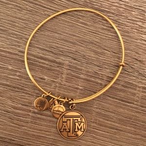 Texas A&M University logo charm bangle